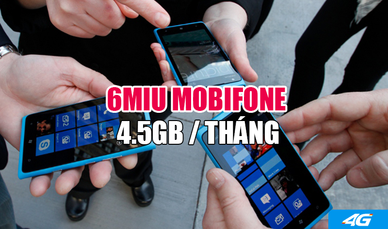 Đăng ký gói 6MIU Mobifone xài Internet thả ga 6 tháng