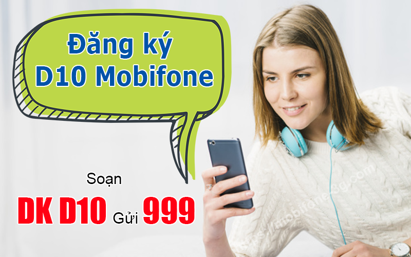 Đăng ký gói D10 Mobifone dễ dàng bằng tin nhắn