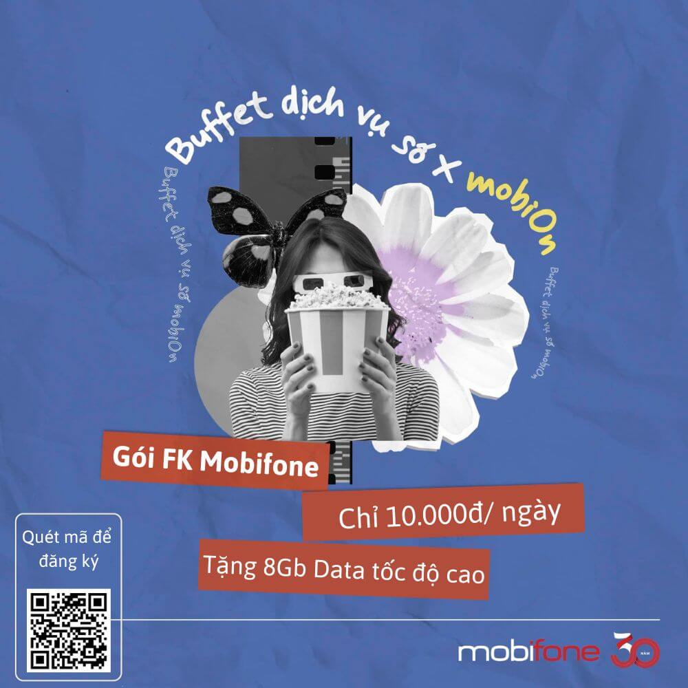 Gói KF Mobifone - Chỉ 10K cộng thêm 8Gb Data/ ngày, Gọi thoại không tốn phí