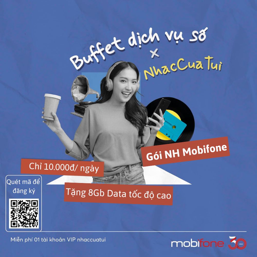 Gói NH Mobifone - Chỉ 10.000đ tặng 8Gb Data/ ngày, Gọi thoại không tốn phí