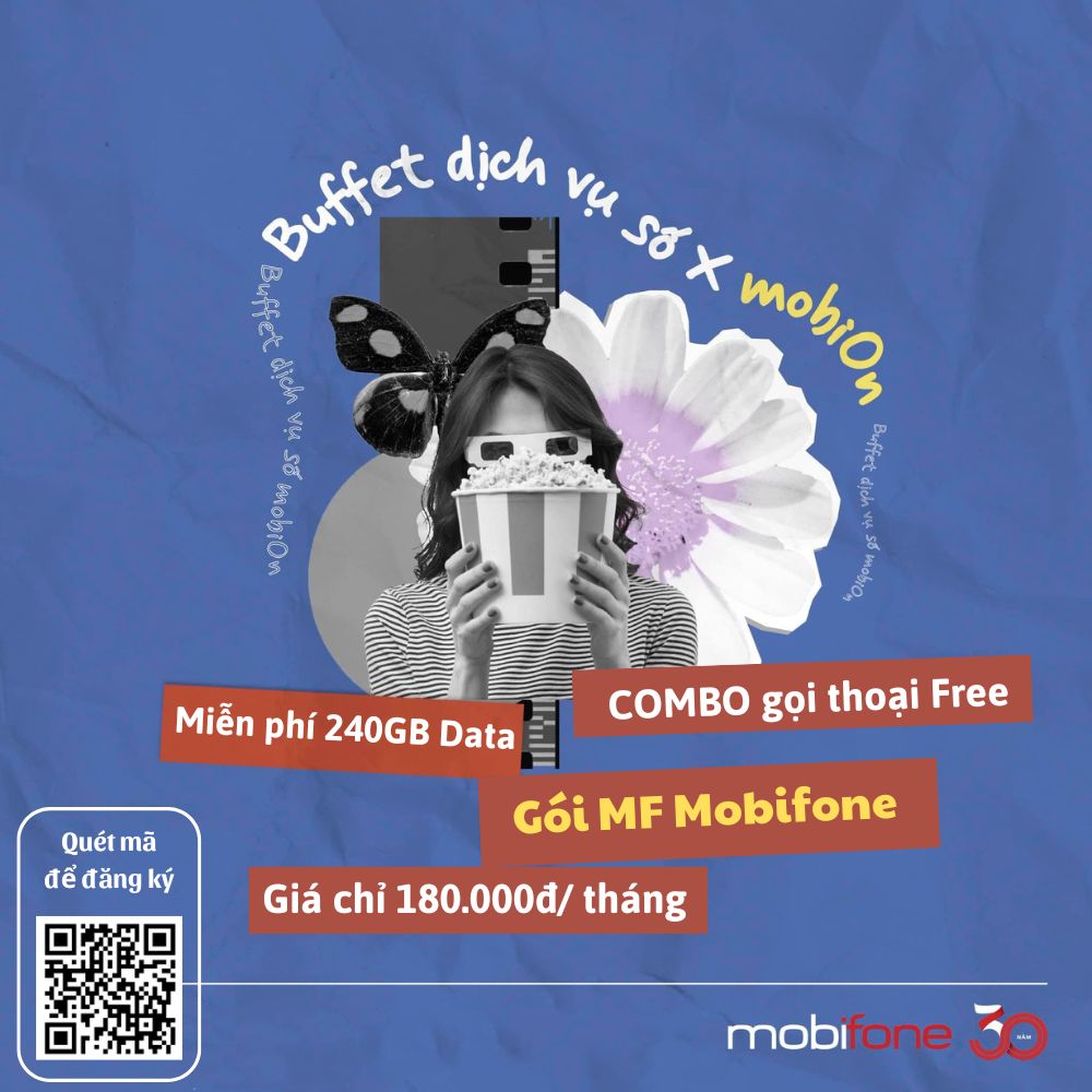 Gói MF Mobifone 180K – ưu đãi 240Gb (8Gb/ngày), COMBO gọi thoại Free