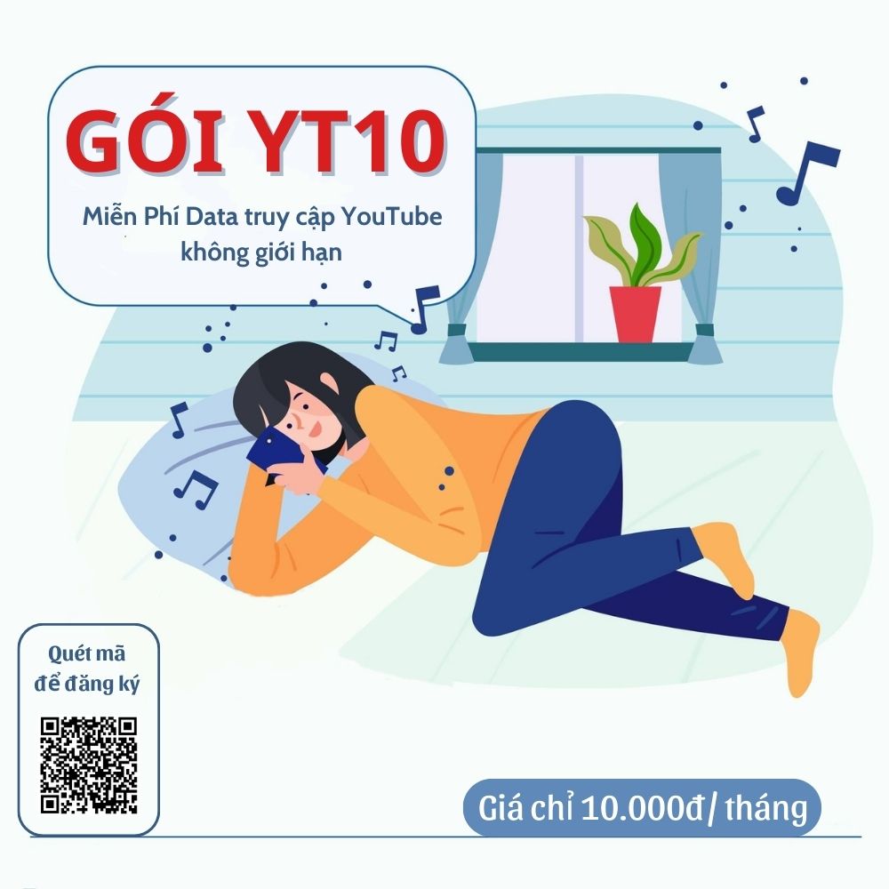 Gói YT10 Mobifone – chỉ 10k/tháng FREE Data truy cập YouTube KGH